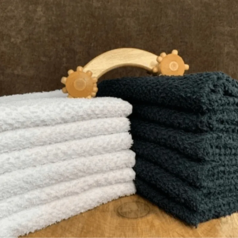 Kit 5 Toalhas De Rosto Para Salão 100% Algodão 70x48cm