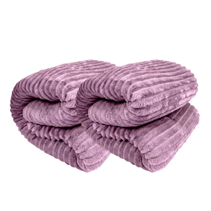 Manta Cobertor Casal Corttex Luster Canelada 180x220cm Microfibra Antialérgico Super Macio Premium