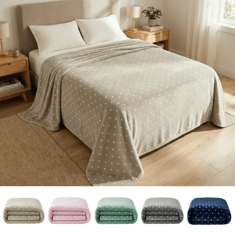 Manta Cobertor Casal Corttex Poá 180x220cm Microfibra Antialérgico Super Macio Premium