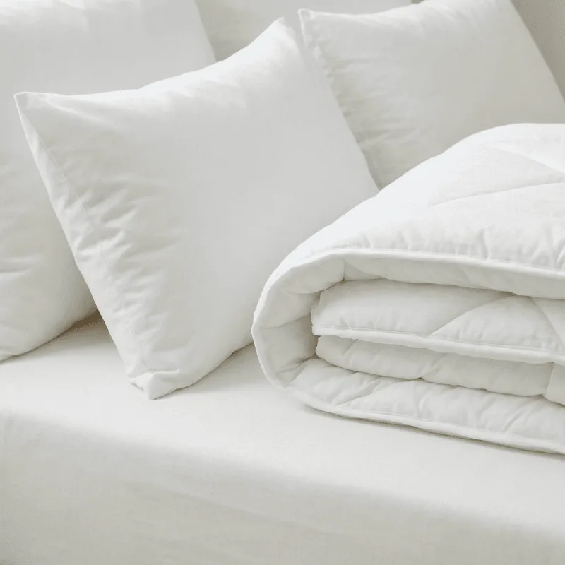 Kit 4 Pillow Capa E Protetor De Colchão Casa Dona 400 Fios Percal Hipoalérgico Super Macio Mais 4 Travesseiros