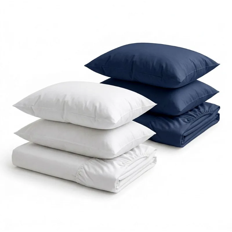 Kit 2 Jogos De Cama Queen 3 Peças 400 Fios Ponto Palito Toque Macio Premium Casa Dona