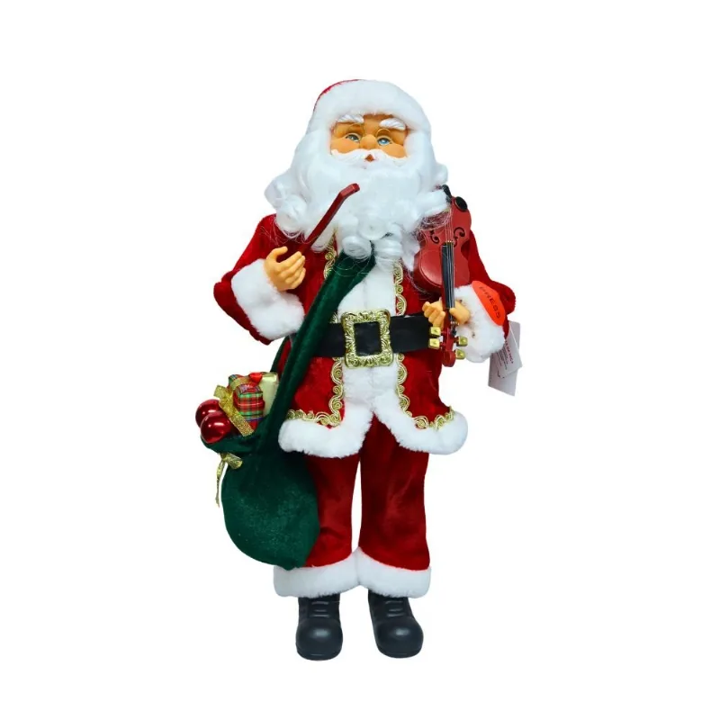 Papai Noel Em Pé Tok Com Som 45cm Vermelho (MP)