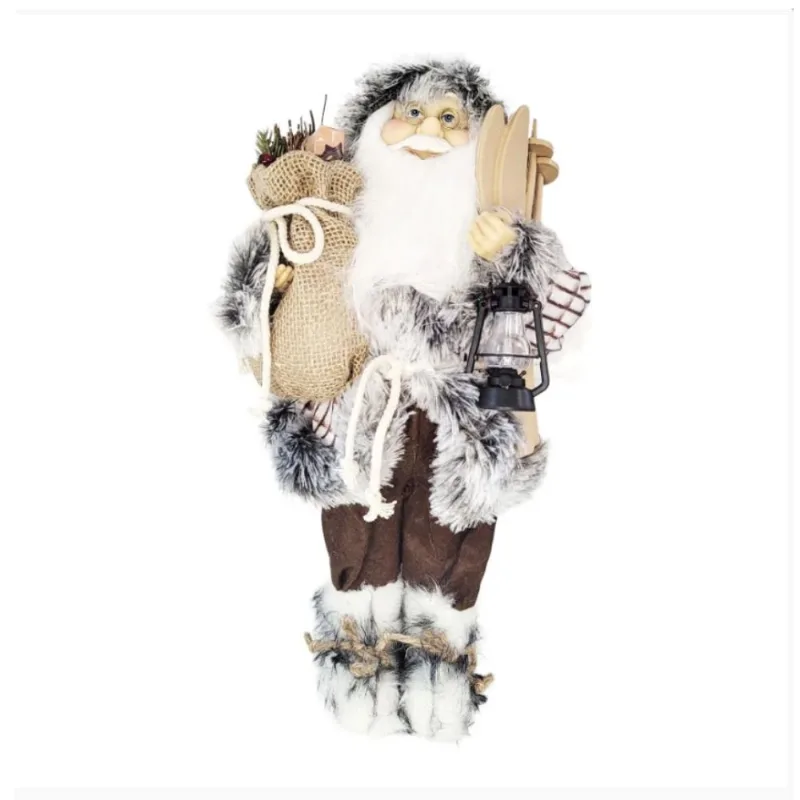 Papai Noel Em Pé Tok 45cm Marrom (MP)