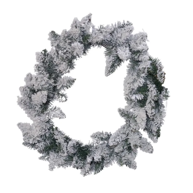 Guirlanda nevada de natal decorativa 85 Galhos 60cm