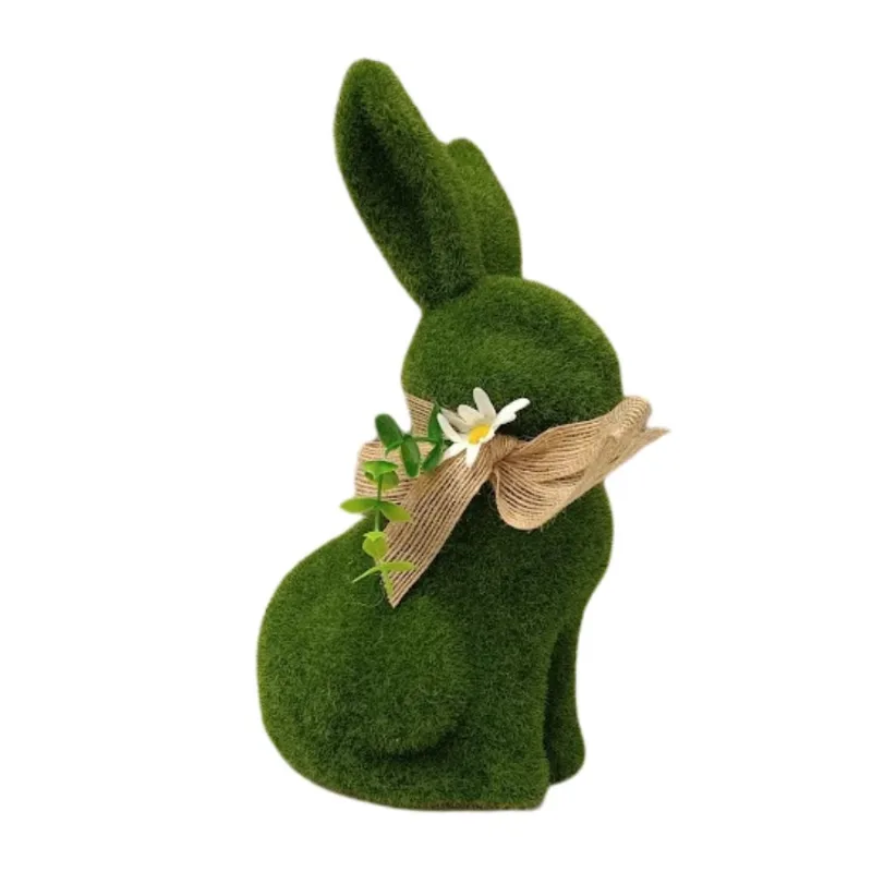Coelho Musgo Sentado Verde Com 25cm