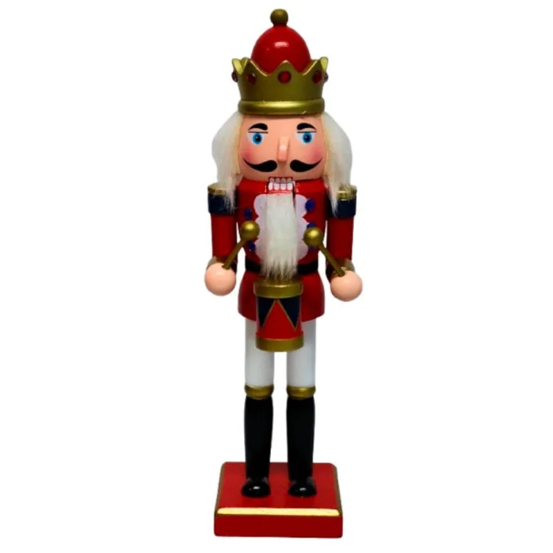 Boneco Decorativo Tok Quebra Nozes Vermelho E Branco 25cm Z049 (MP)