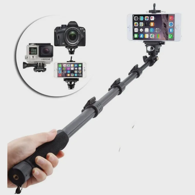 Bastão Yunteng Prova D'água 42cm-1,25m para GoPro e Smartphone