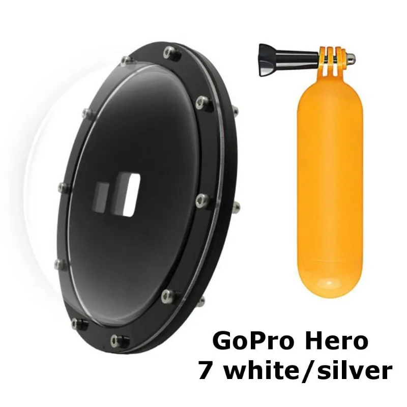 Dome Para Gopro Hero 7 White / Silver - Meudome
