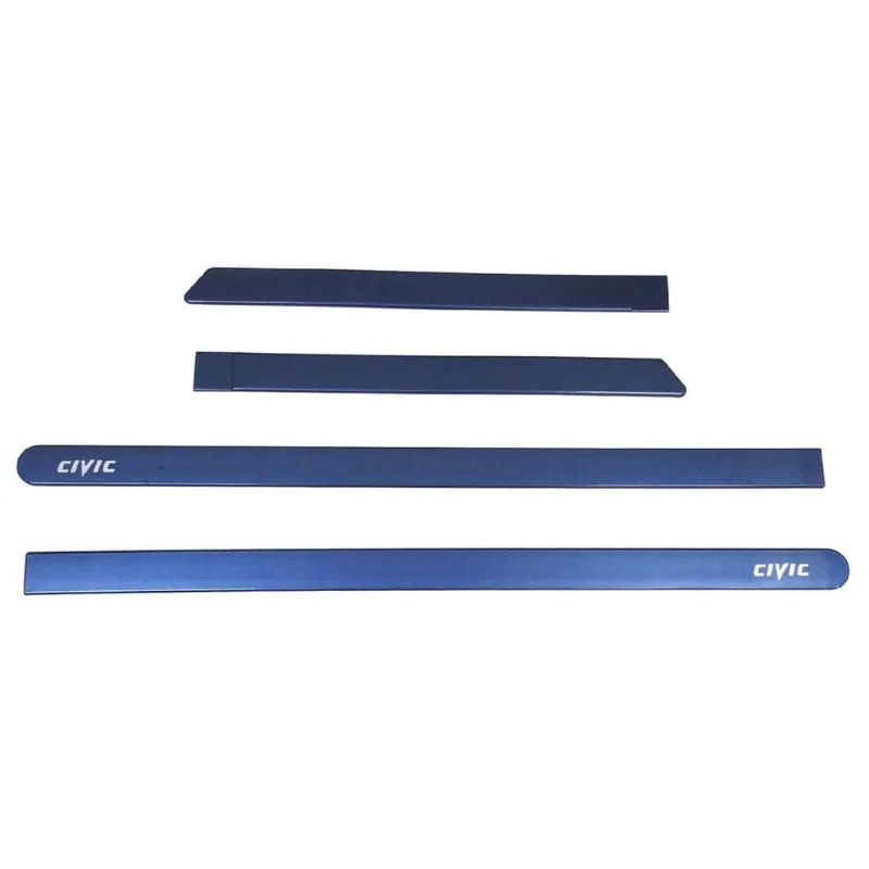 Jogo De Friso Lateral Pintado Azul Denim New Civic