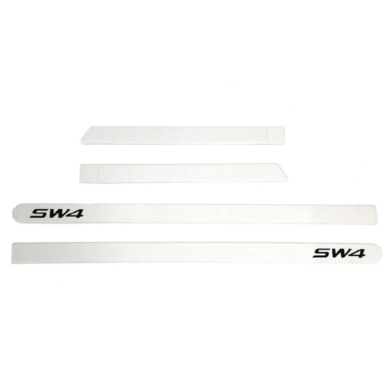 Jogo De Friso Lateral Pintado Branco Polar Sw4