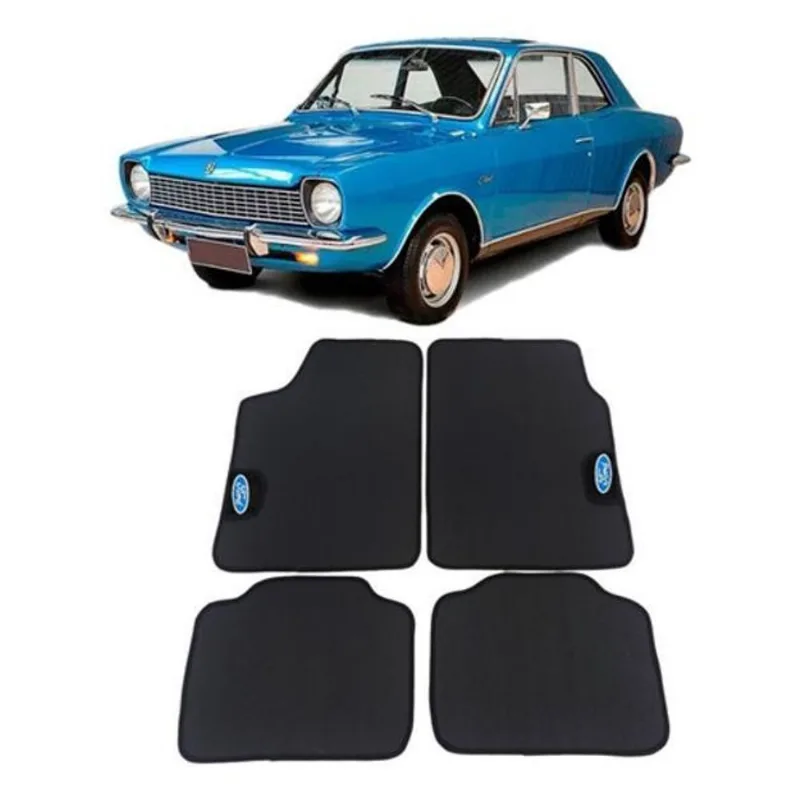 Jogo De Tapete Automotivo Corcel 1970 Borracha Pvc