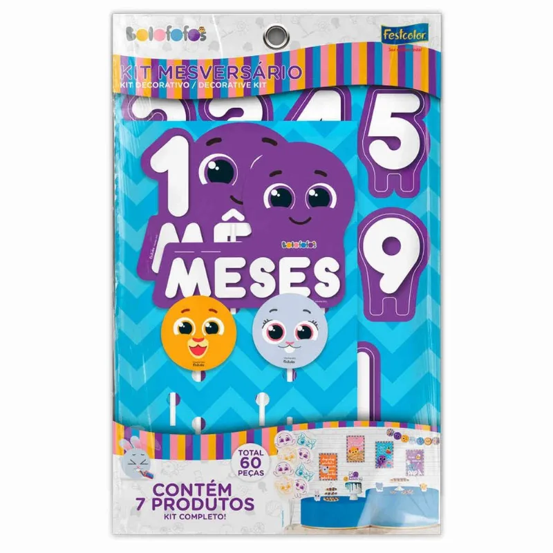 Kit Mesversário Festcolor Bolofos (MP)