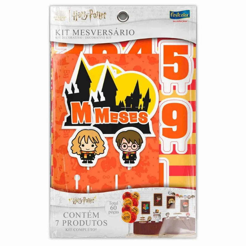 Kit Mesversário Festcolor Harry Potter Kids (MP)