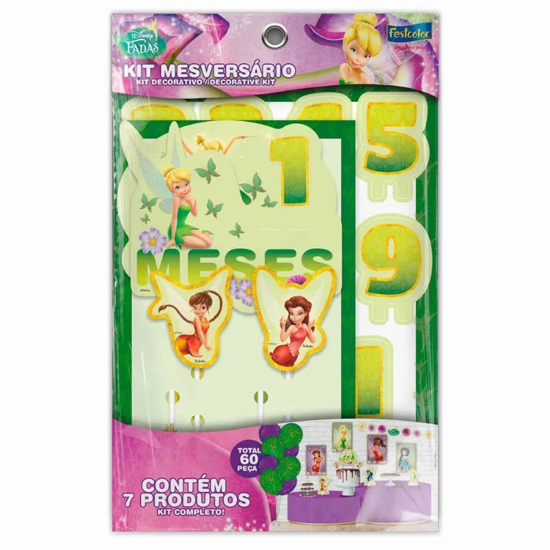 Kit Mesversário Festcolor Fadas Disney (MP)
