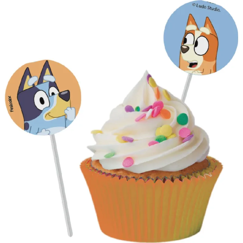 Topper p/ Doces Bluey C/8 Festcolor
