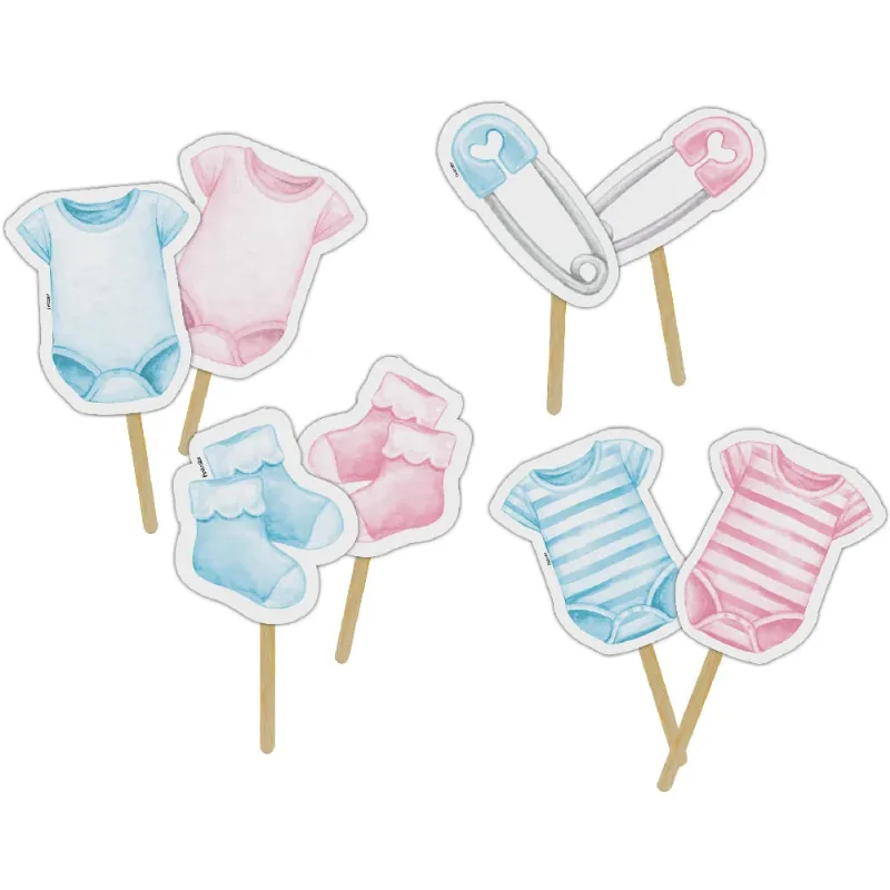 Topper p/ Doces Revelacao R/a C/8 Festcolor