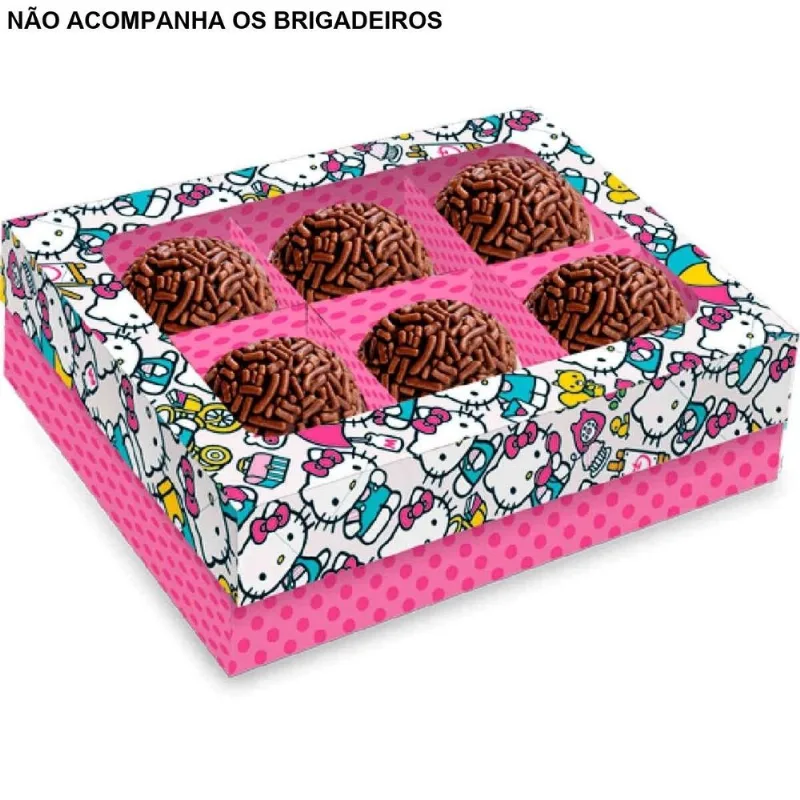 Caixa Festcolor 6 Bombons Hello Kitty Rosa (MP)