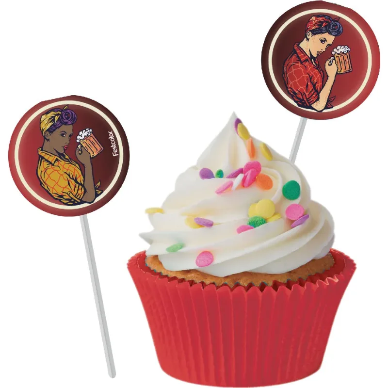 Topper p/ Doces Boteco Delas C/8 Festcolor