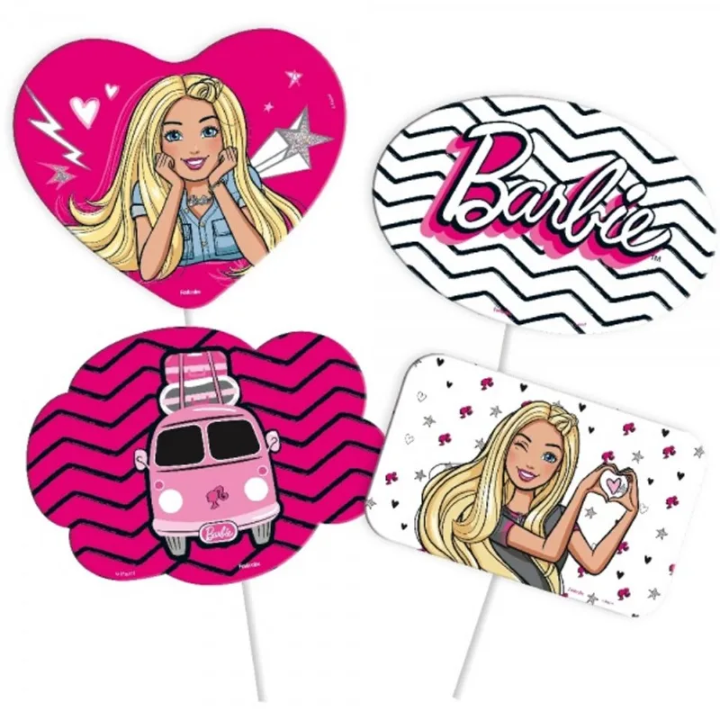 Placas Divertidas Barbie 4 Un Festcolor