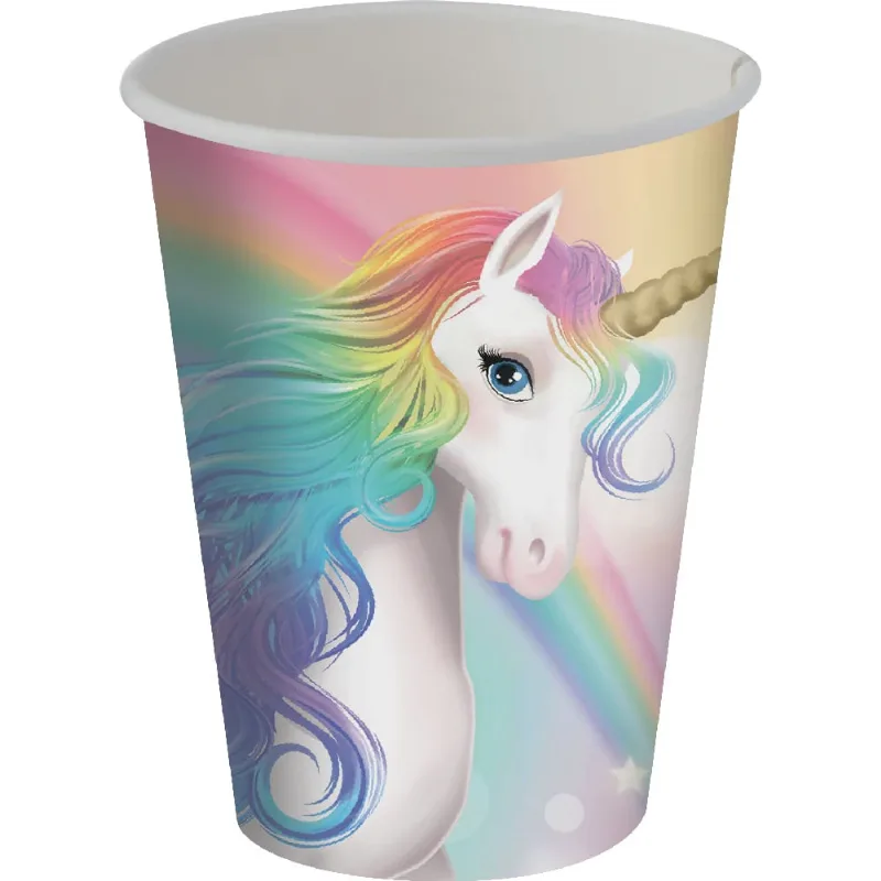 Copo Papel 200ml Unicornio C/8 Festcolor