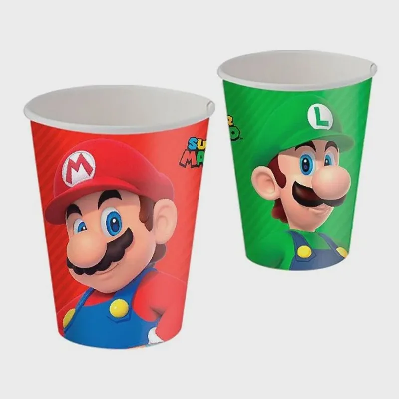 Copo Papel 200ml Super Mario C/8 Festcolor