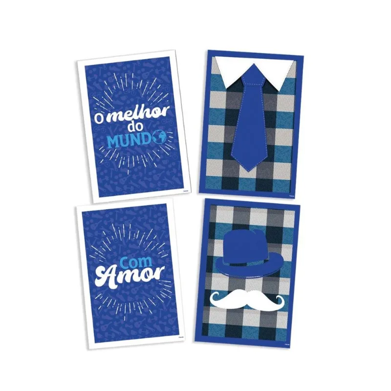 Quadros Decorativo Mister Festcolor Papel 4 Unidades 21x31cm (MP)