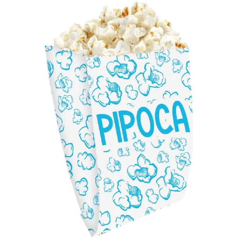 Embalagem para Alimentos Saco Fundo Pipoca 18X11X5CM PCT.C/100 - Festcolor - Utilidades Domesticas