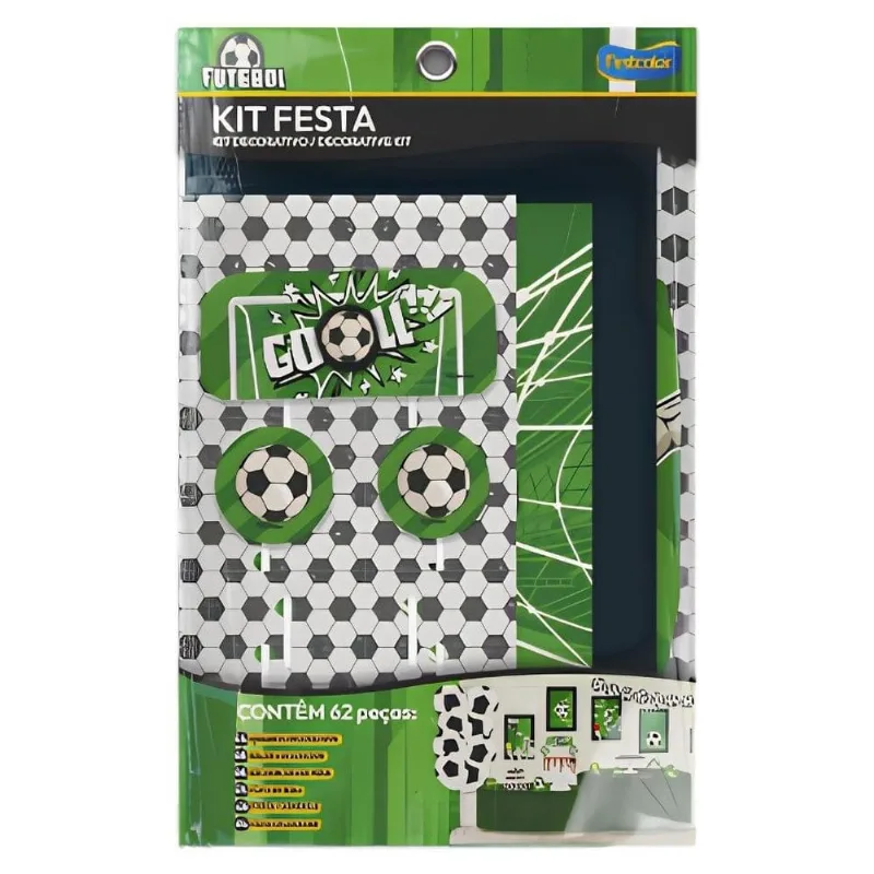 Kit Festa Festcolor Futebol 62 Peças 113660 (MP)