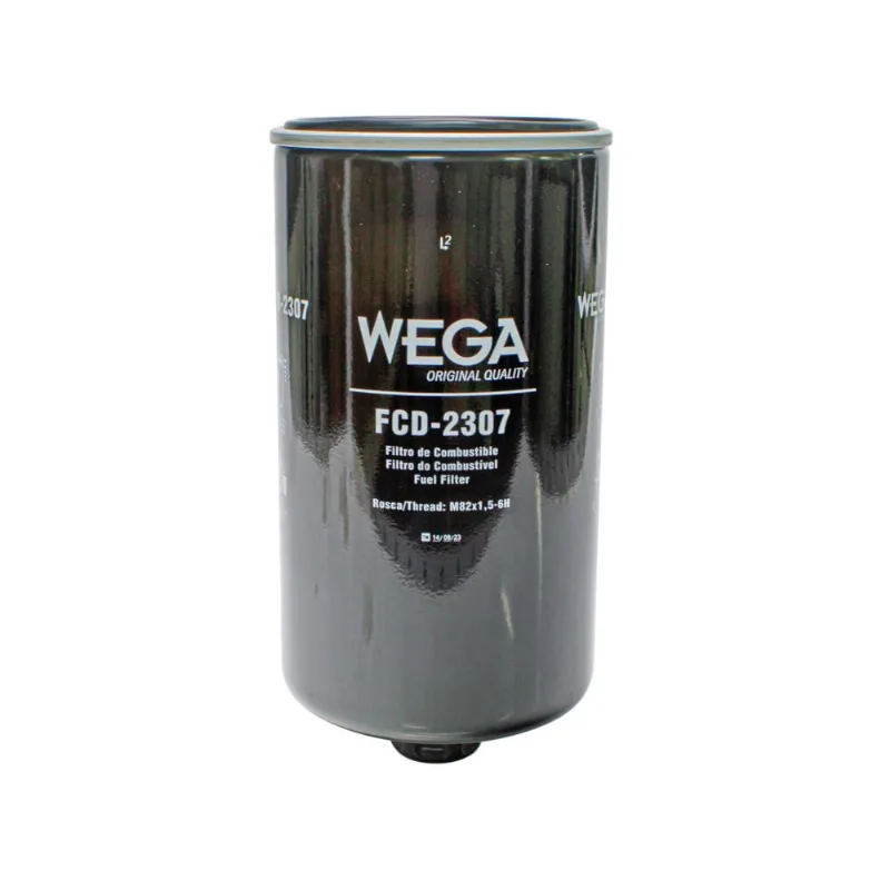 Filtro De Combustível Trator E145C E265C Evo CX130C CX300C Hitachi Sany Diesel Com Dreno Na Porca - wega - FCD2307