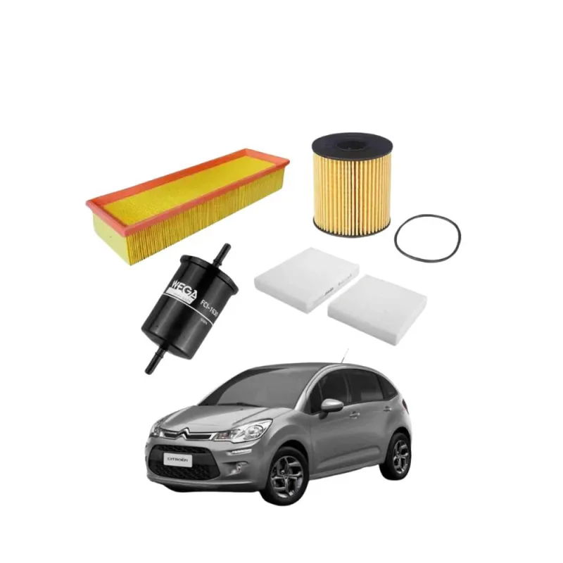 Kit Filtro Troca de ÓleoCitroen C3 2012 A 2017 WKL102 Wega - Não Disponível