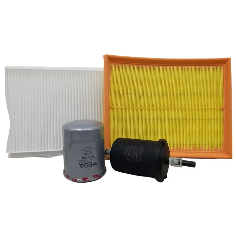Kit de Filtros Wega Fiat Palio1.4 8v Flex 2012 até 2016 Strada 1.4 8v Flex 2012 até 2016