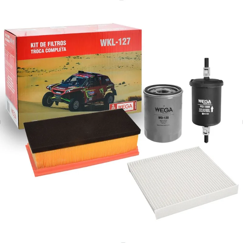 Kit Filtros Strada 1.4 8V 2020 até 2023 Mobi 1.0 2016 até 2020 Wega