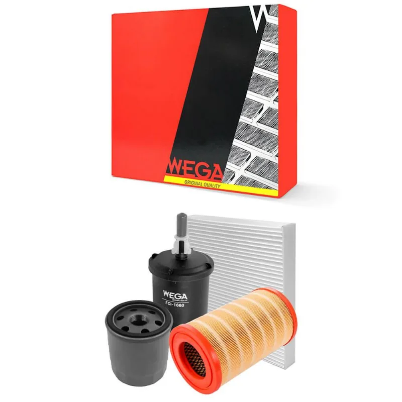 Kit Troca de Filtros S10 2.5 16V 2014 a 2020 Flex Wega