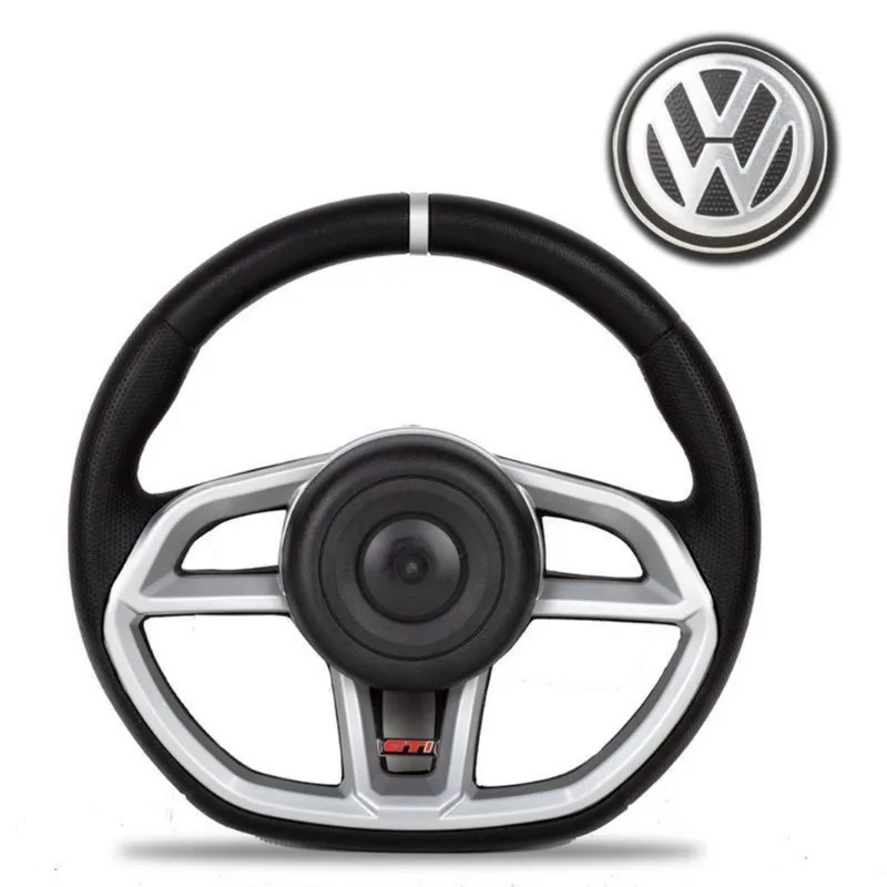 Volante Universal Prata Sem Cubo - Modelo Golf Vision