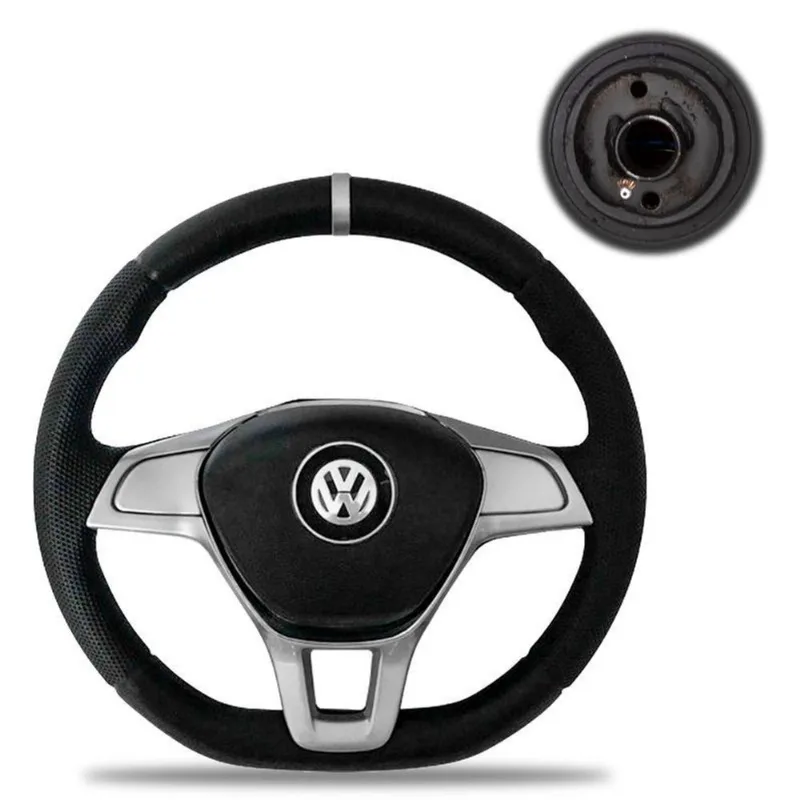 Volante Gol Voyage Saveiro G5/ G6 08-16 Mod. Golf Prata