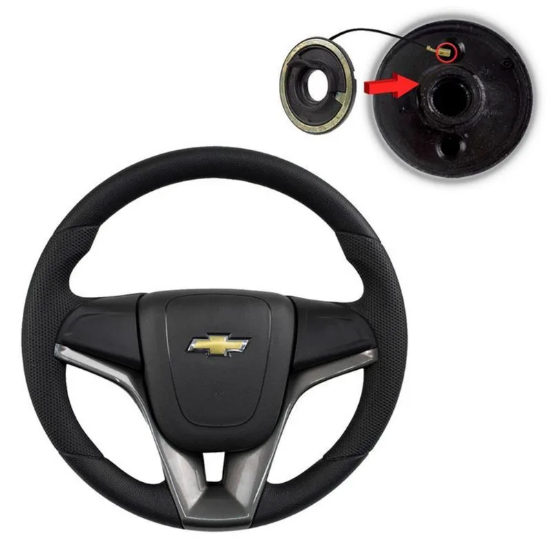 Volante Monza Kadett Pickup Corsa Celta D20 Com Cubo Grafite