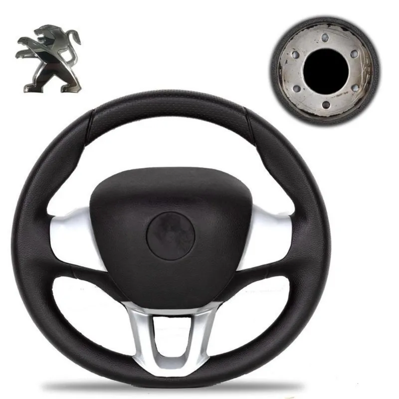 Volante Universal Prata Sem Cubo - Modelo Peugeot