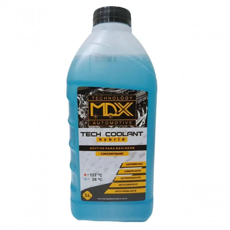 Aditivo Radiador Mdx Hybrid Concentrado Azul Kit 8 Unid