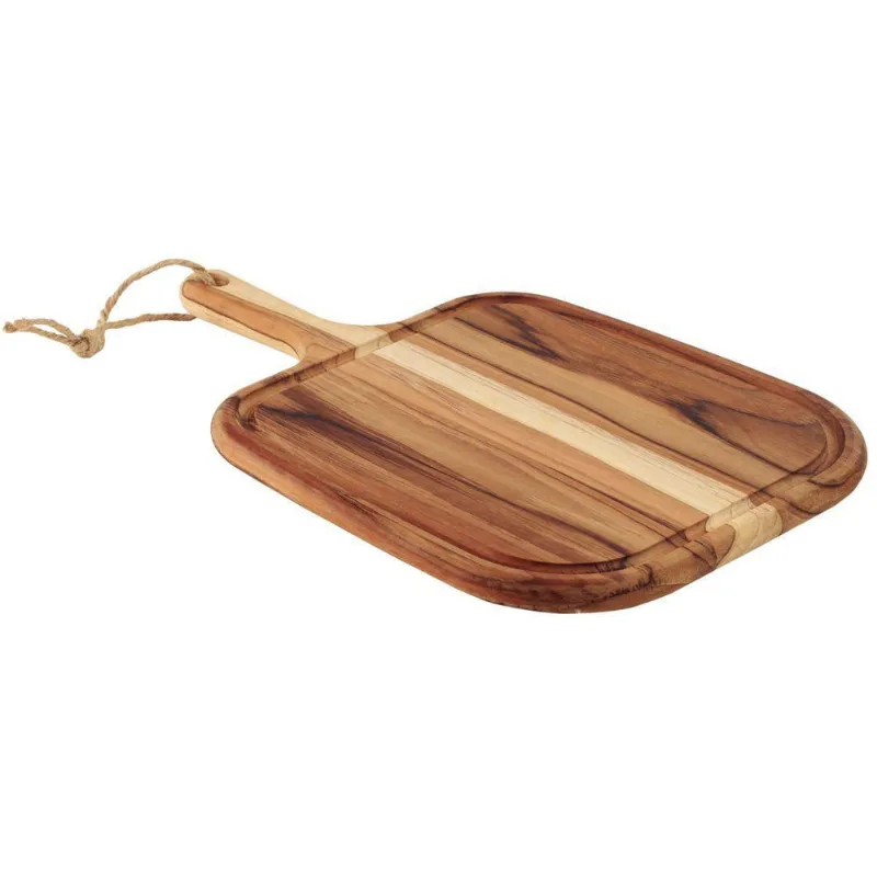 Tábua Para Steak Tramontina Provence Em Madeira Teca Fsc Com Cabo 40x27 Cm - Tramontina