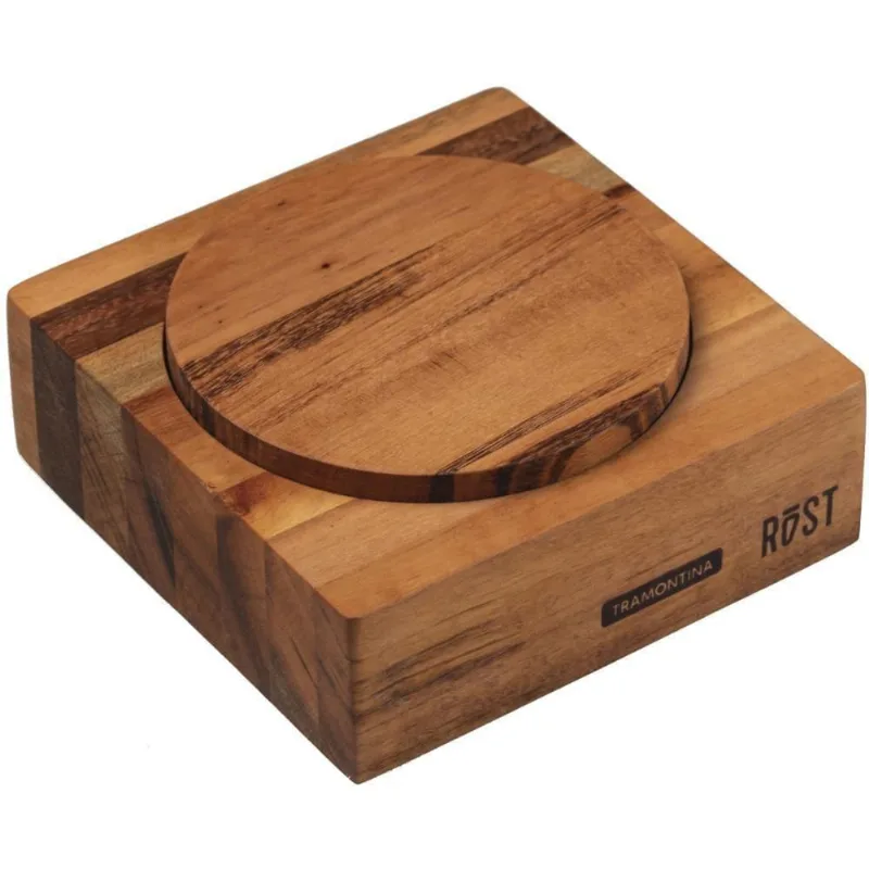 Fsc Farinheira Tramontina Rost Em Madeira Jatobá Mesclada Com Acabamento óleo 15x15 Cm - Tramontina