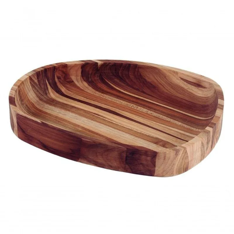 Gamela Para Churrasco Tramontina Em Madeira Teca 25x29cm - Tramontina