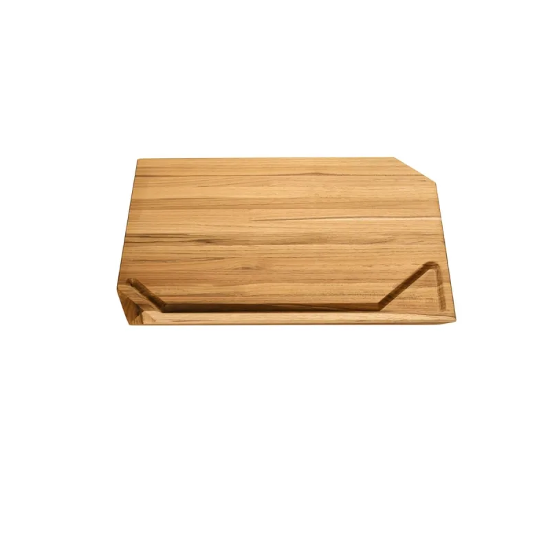 Tábua Retangular Tramontina Churrasco Madeira Teca Óleo Mineral 40x28 Cm - Tramontina - Utilidades Domesticas
