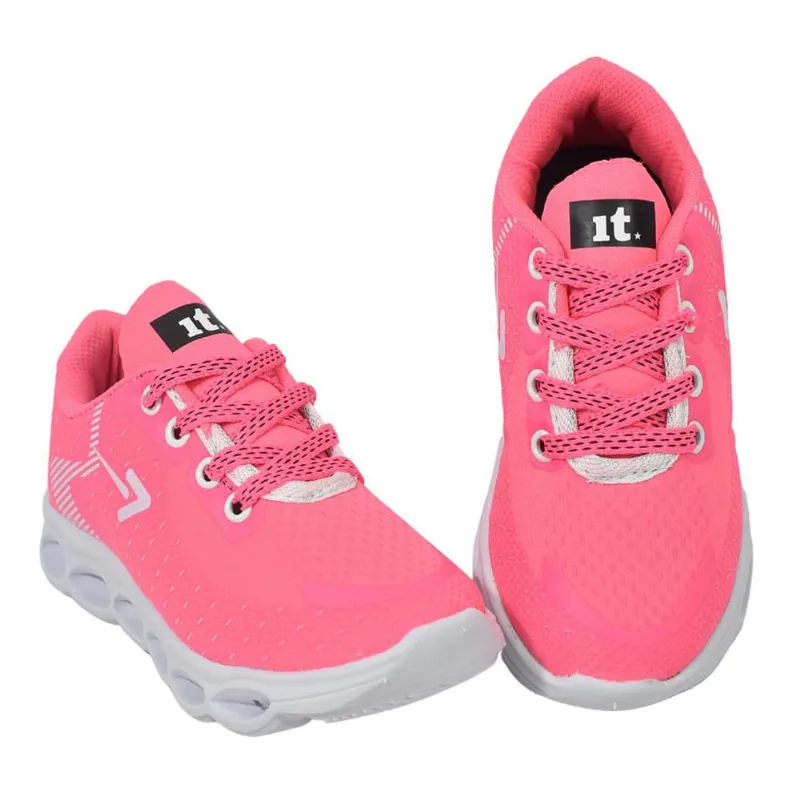 Tênis Infantil Feminino Menina LED Escola Leve Macio pink