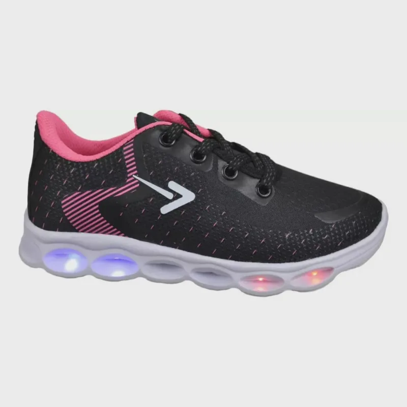 Tênis Box 200 Bkled 02 Infantil Menina Preto Pink