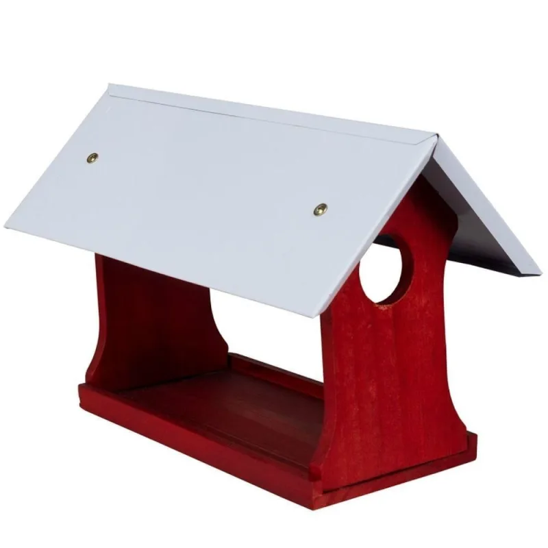 Comedouro para Pássaros Beethoven Agropet Simples Mogno Madeira Pinus Marrom 28cm - OUTRAS