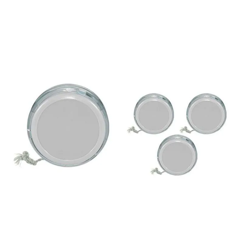 Kit 4 Ioiô Pro Spin Branco Base Cristal Plástico