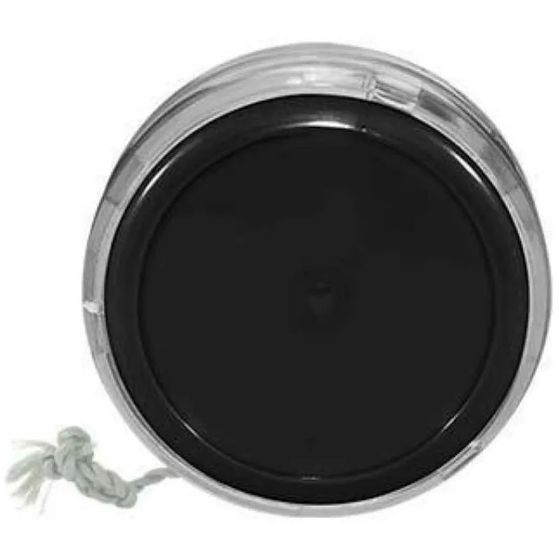 Kit 4 Ioiô Pro Spin Preto Base Cristal Plástico
