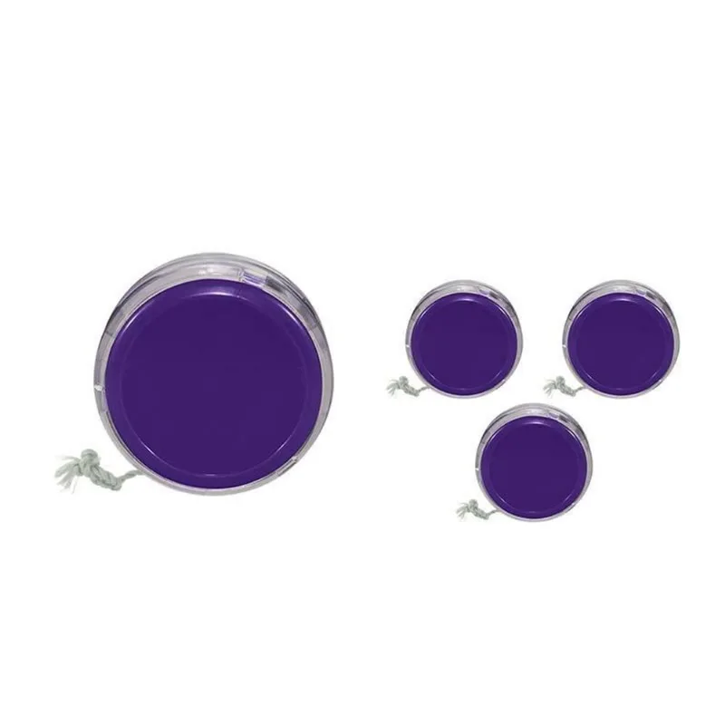 Kit 4 Ioiô Pro Spin Lilás Base Cristal Plástico