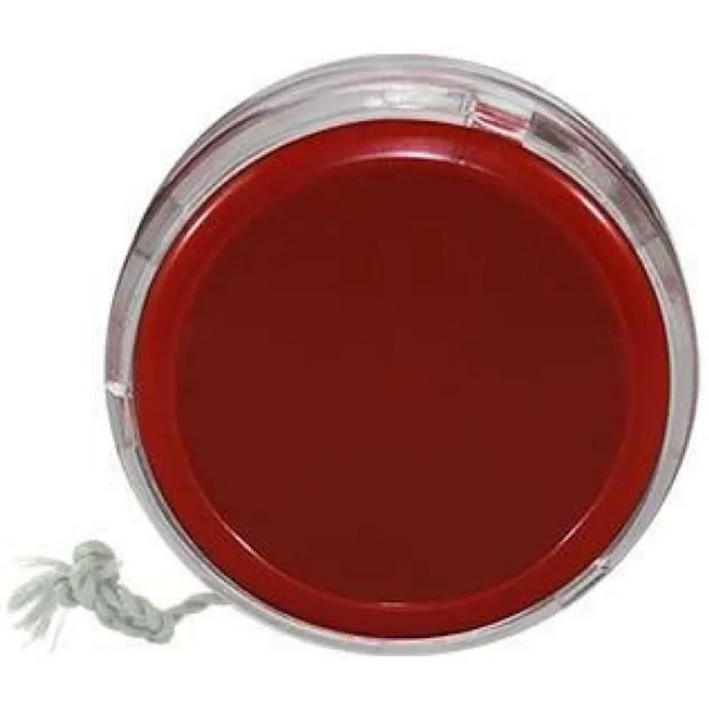 Kit 4 Ioiô Pro Spin Vermelho Base Cristal Plástico