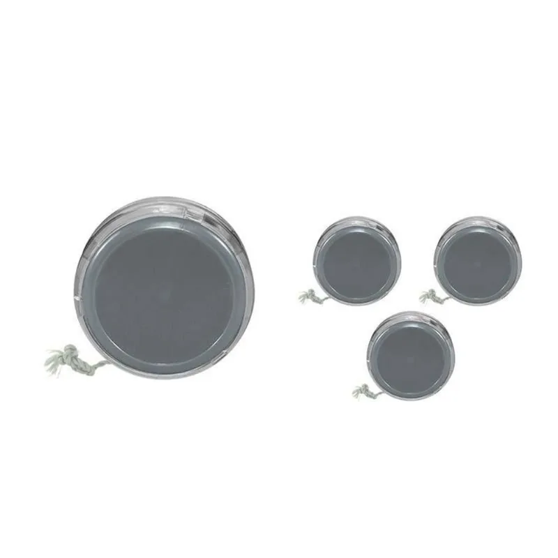 Kit 4 Ioiô Pro Spin Prata Base Cristal Plástico